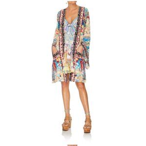 Camilla Miso In Love Kimono Womens One Size Multicolor Floral Boho Open Front